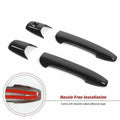 Black Front Exterior Door Handle Covers for Ford Mustang (2009-2014)