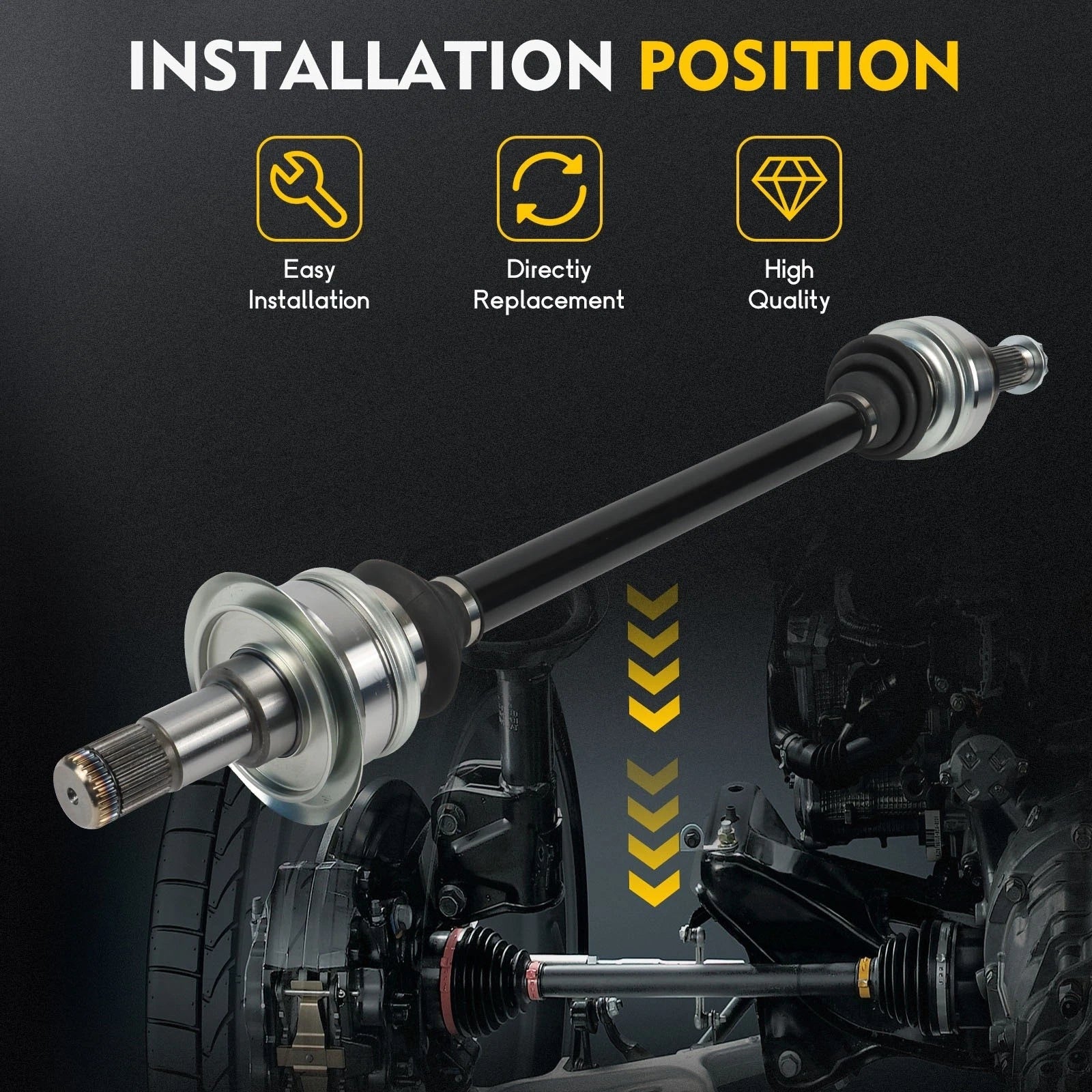 CV Axle Shaft Assembly for BMW X5 X6 (2010–2019)