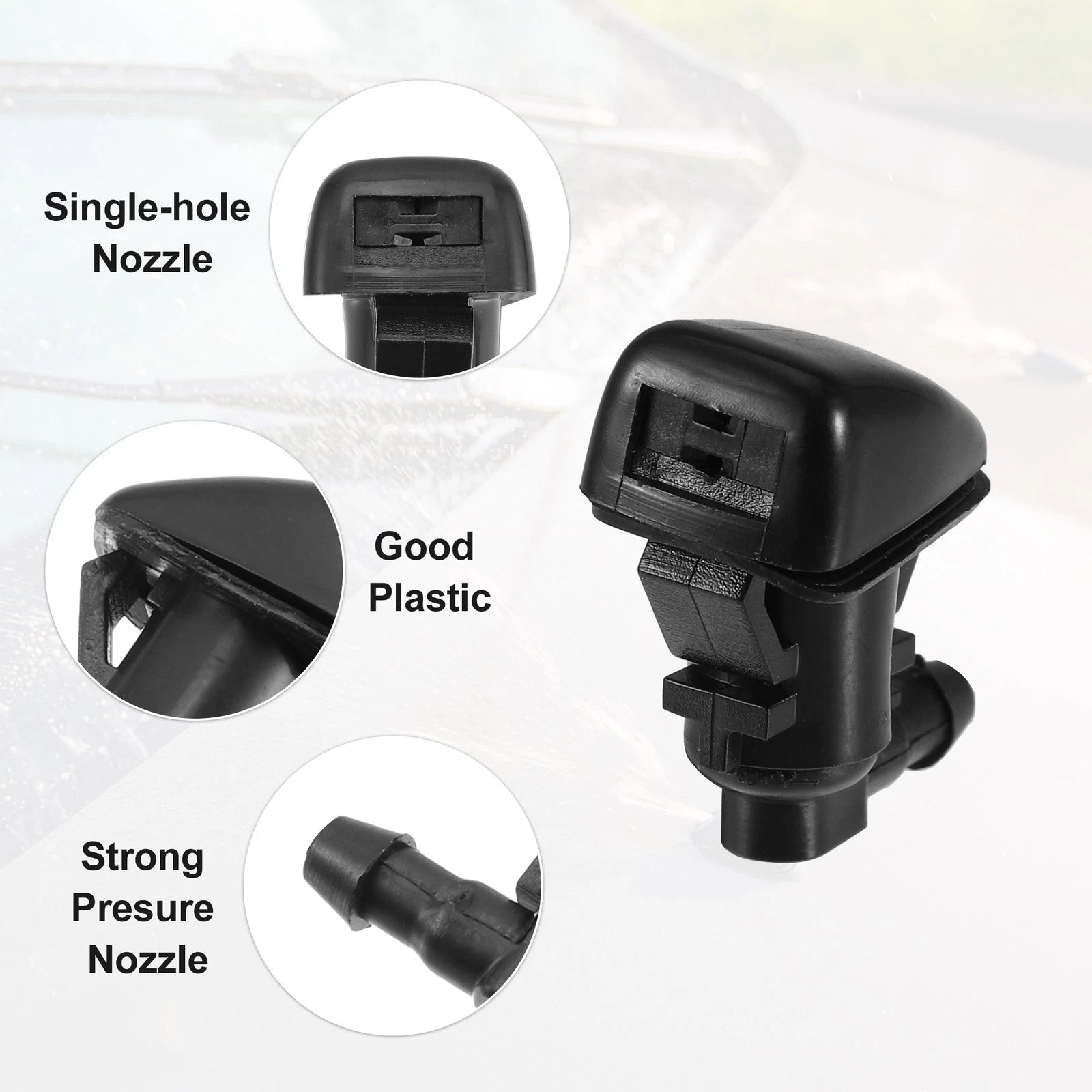 2X Windshield Washer Nozzle Spray Jet for Jeep Grand Cherokee (2005–2016)