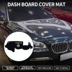 Dash Cover Mat for BMW 6 Series (2003-2010) Sun Protector Pad Black Blue