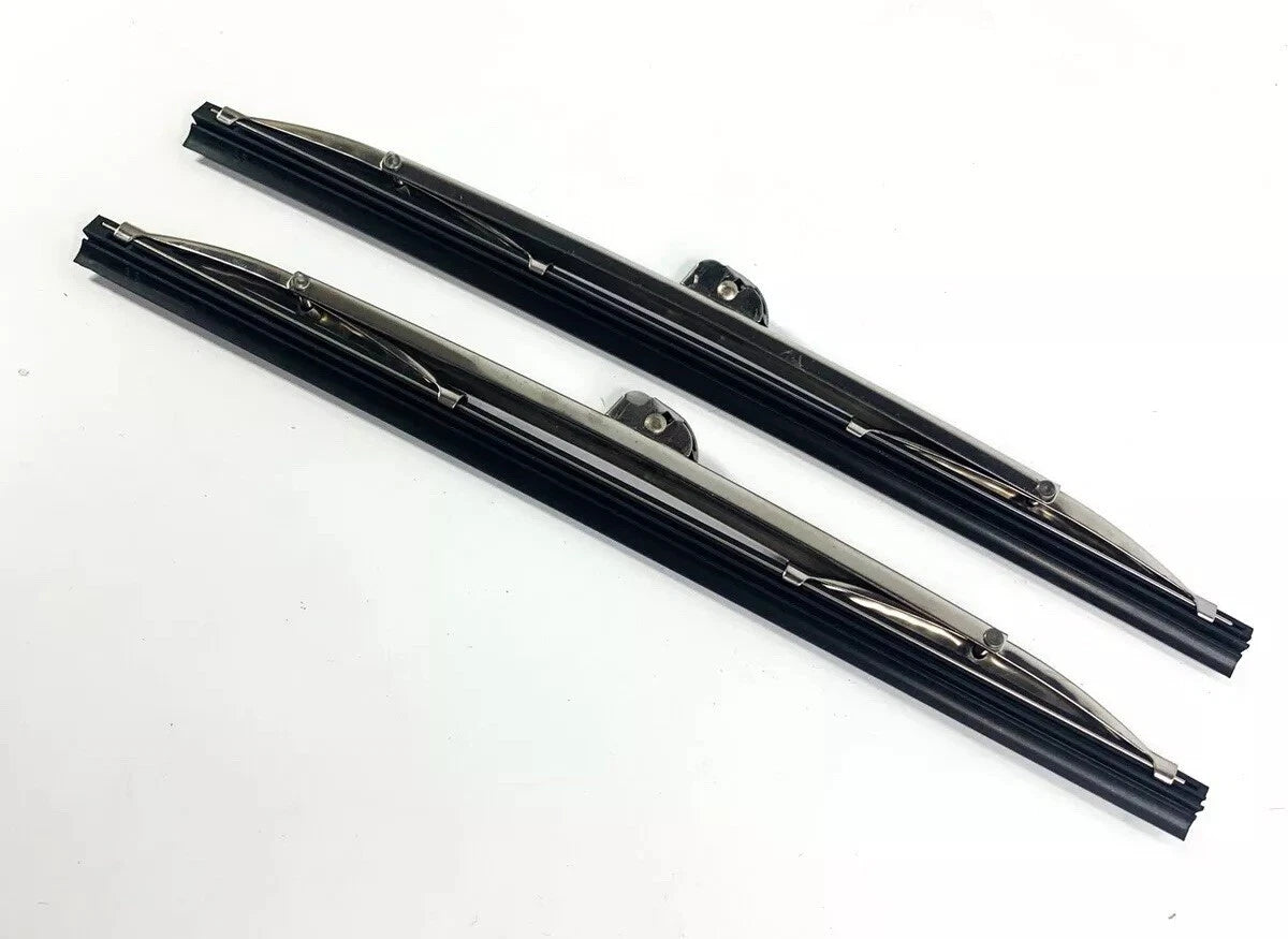 10" Stainless Steel Front Windshield Wiper Blades for Universal Fit