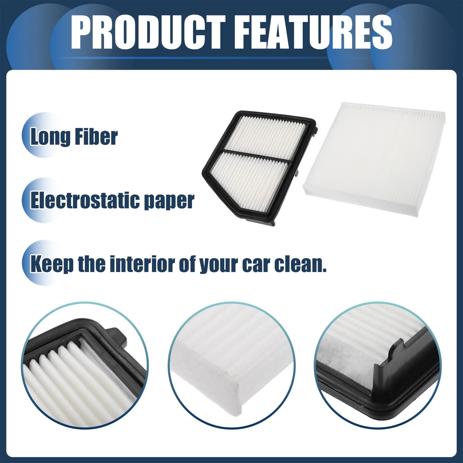 Set of 1 Engine Air Filter No. 172205BAA00/80292TBAA11 for Honda Civic (2016–2022)
