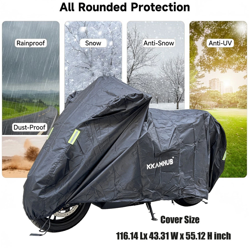 4XL Waterproof Motorcycle Cover for Kawasaki Vaquero (2011–2023)