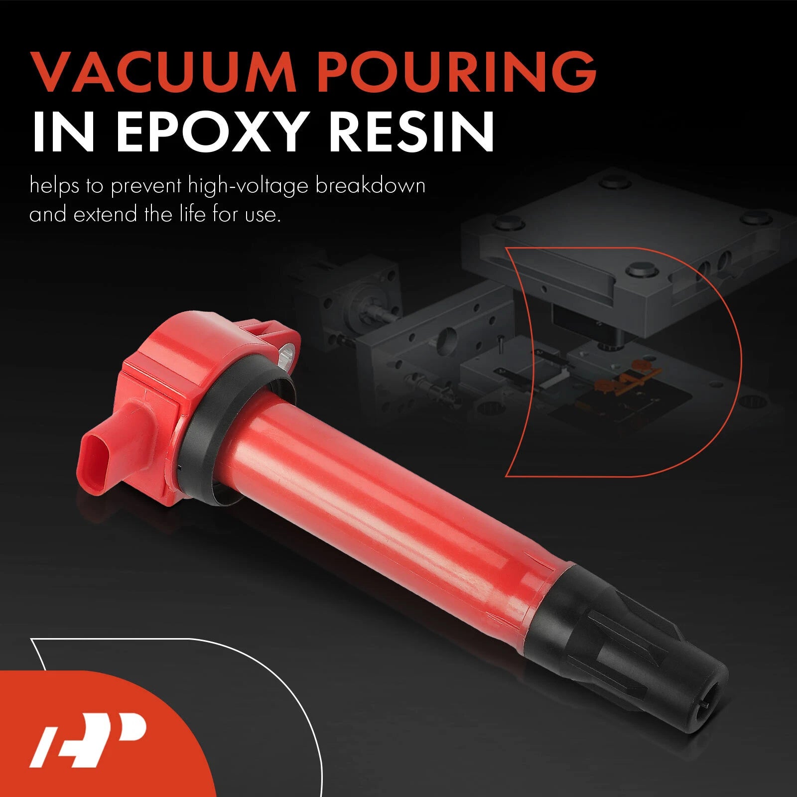 Set of 4 Red Ignition Coils for Jeep Compass Patriot Dodge Journey