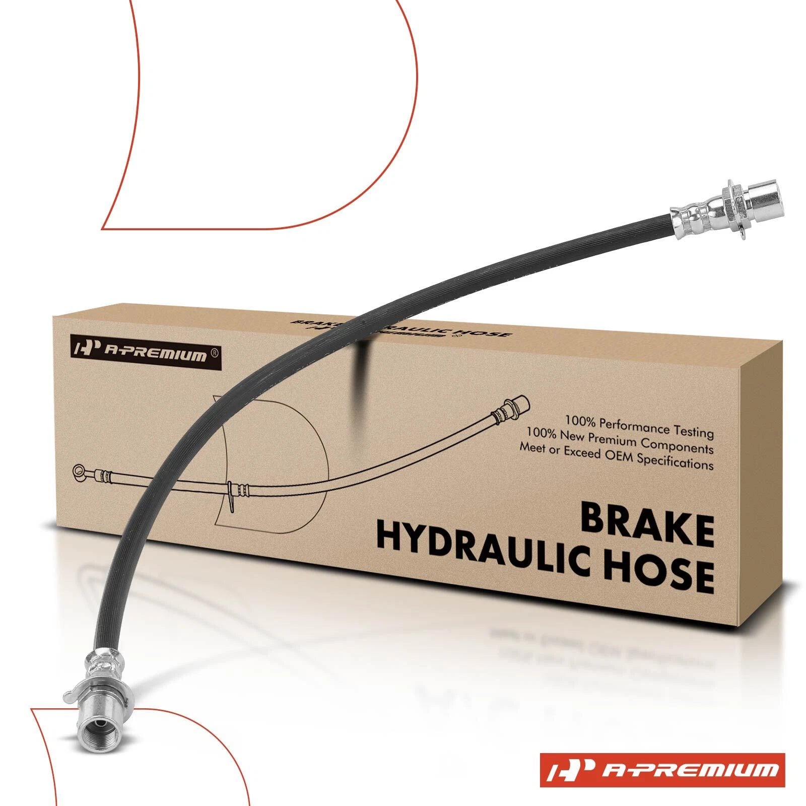 Rear Center Brake Hydraulic Hose for Chevy Silverado 1500 GMC (2007–2012)