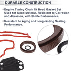 Set of 2 Engine Timing Cover Gasket Seal TCS46078 for Ford Lincoln 5.4L