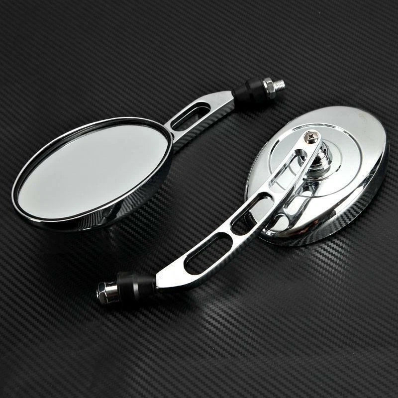 Chrome Rearview Mirrors for Yamaha Road Star XV1700 XV1600 Warrior (2001–2010)