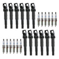 Set of 12 Ignition Coils & NGK Iridium Spark Plugs for BMW G12 (2016–2022)