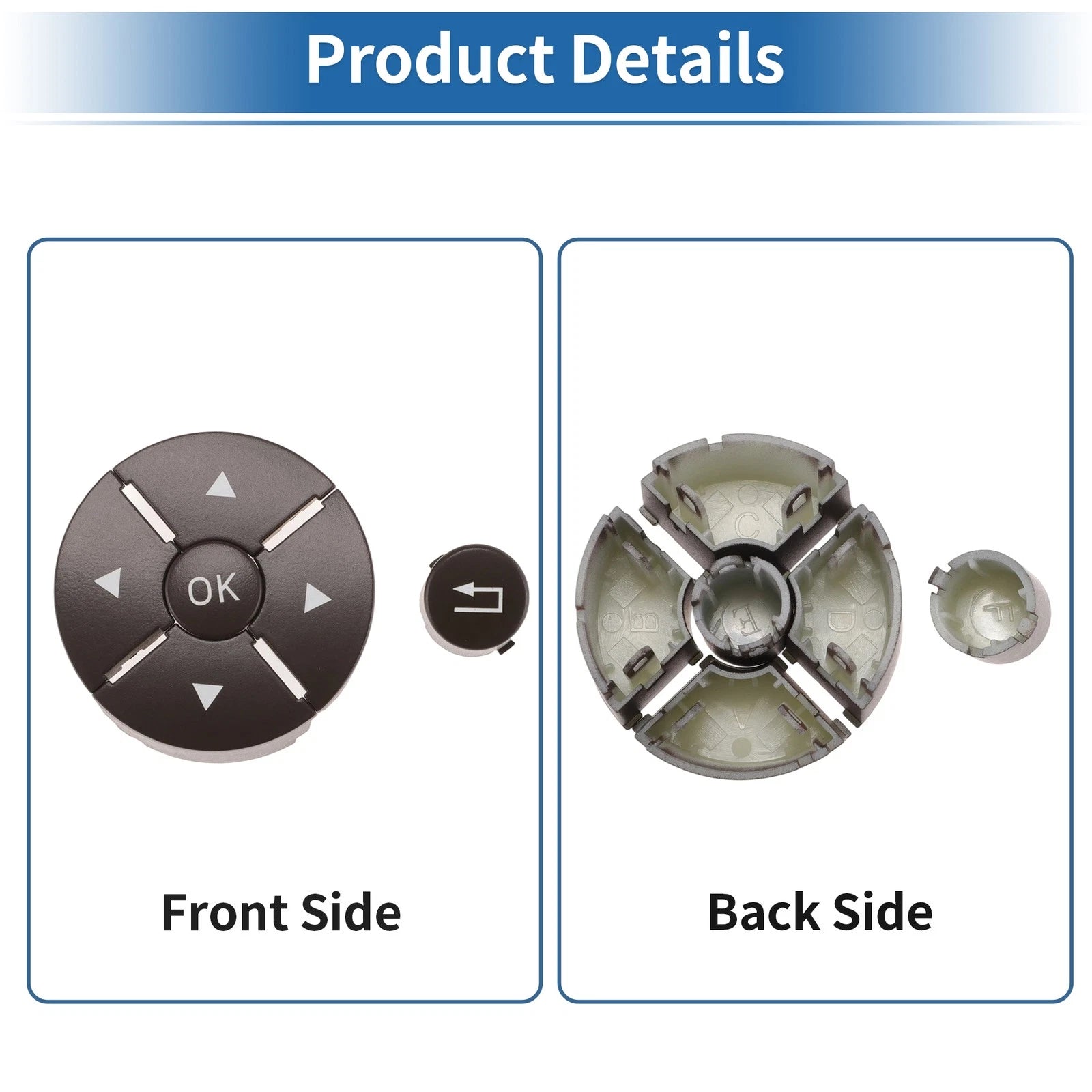 Steering Wheel Control Button Cover for Mercedes-Benz C-Class (2007–2010) Left
