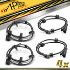 Set of 4 ABS Wheel Speed Sensors for Ford Fiesta (2011)
