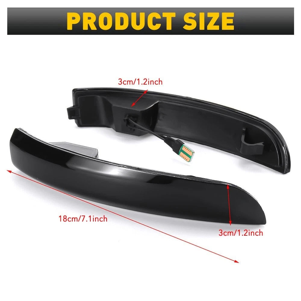 Dynamic LED Side Mirror Marker Lights for Ford Kuga/Escape/EcoSport (2013–2018)