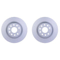 Set of 2 Hella Rear Solid 300mm Disc Brake Rotors for Jetta Q3 Tiguan