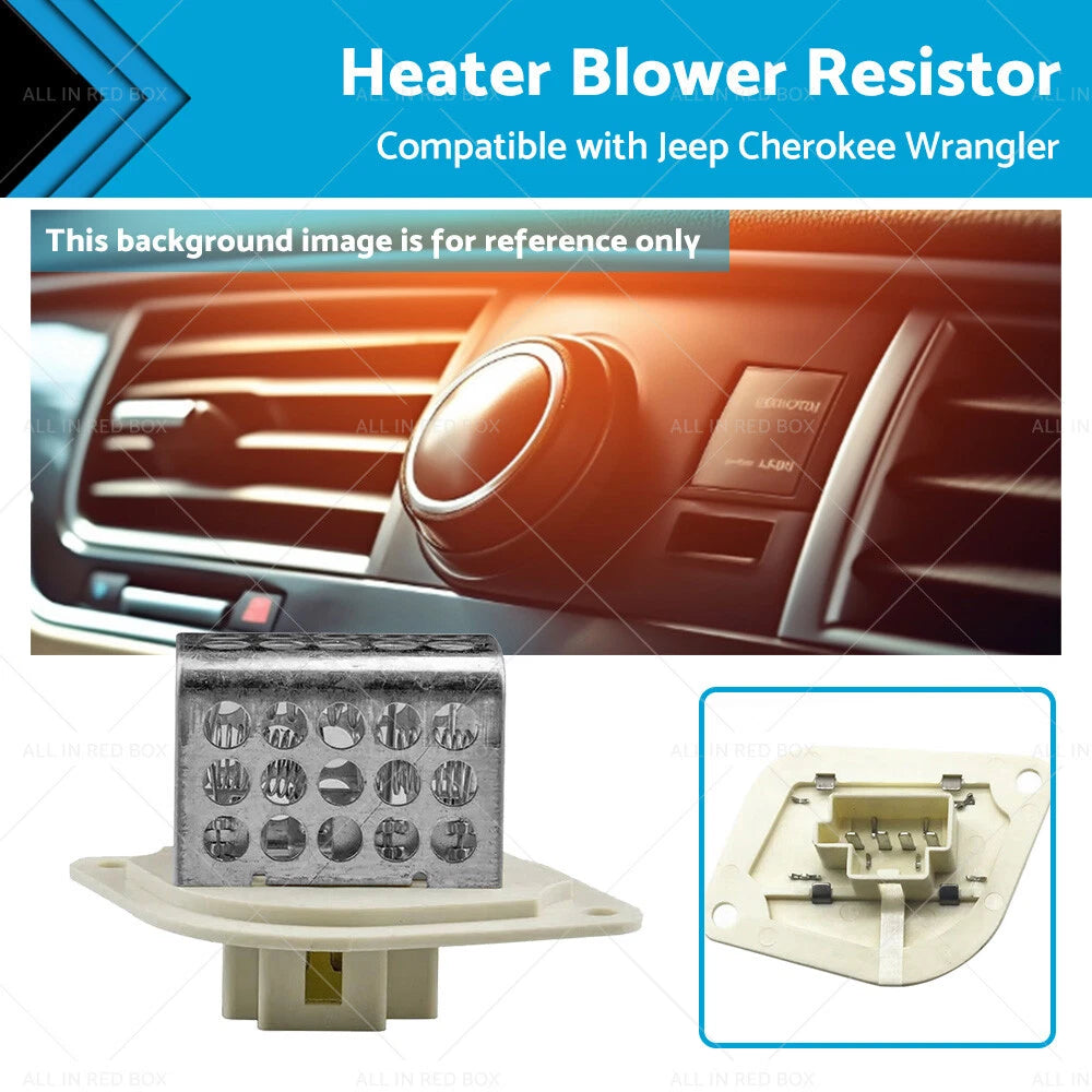 Heater Blower Motor Resistor for Jeep Wrangler Cherokee 4.0L (1997–2001)