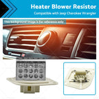 Heater Blower Motor Resistor for Jeep Wrangler Cherokee 4.0L (1997–2001)