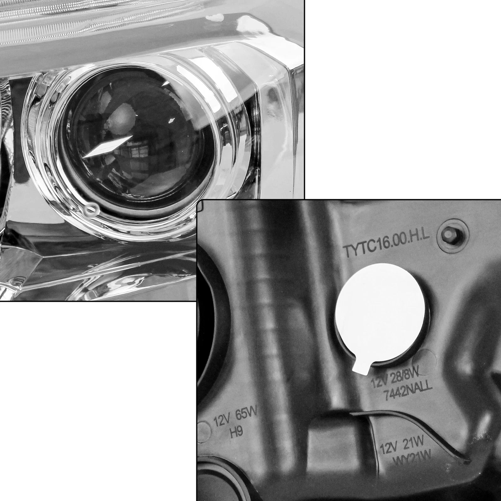 Set of 2 Headlamps Assembly for Toyota Tacoma (2016–2022)