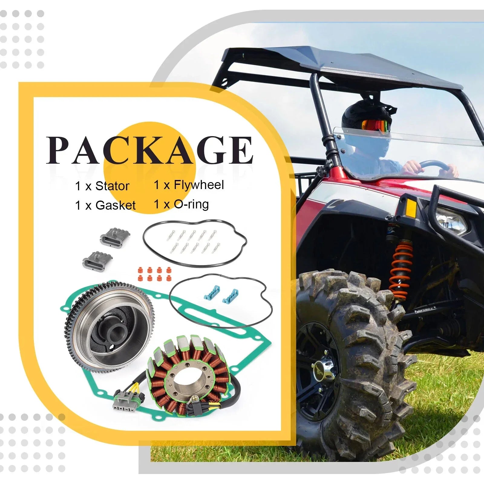 Stator & Rotor Gasket for Polaris RZR 4 S 800 / Ranger 700/800 (2008–2014)