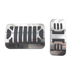 2X Stainless Steel Brake Gas Pedal Covers for Jaguar XE XF XJ XJL (2015–2020)