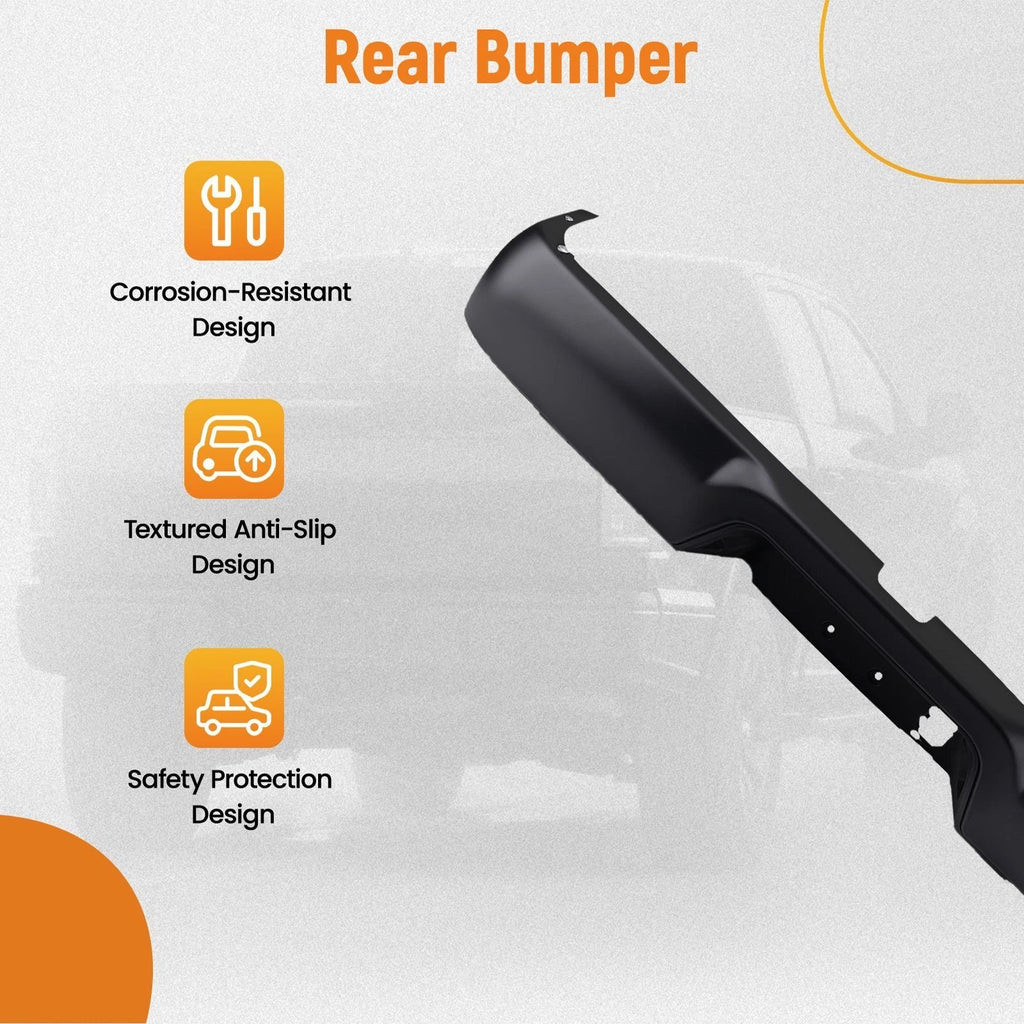 Rear Bumper Assembly for Dodge Ram 1500 (2009–2024) Steel 55078094AC Black