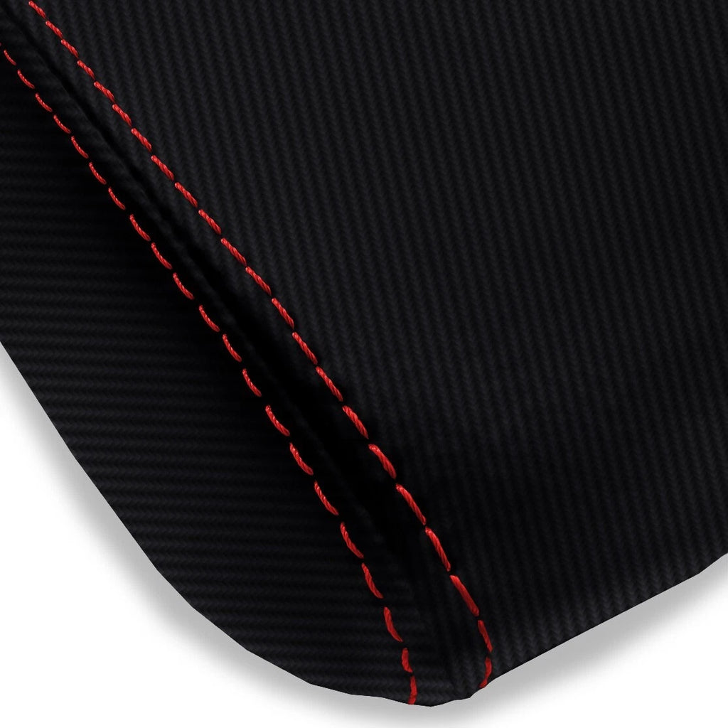 Console Armrest Sliding Carbon for Hyundai Elantra (2017–2020) Red Stitch