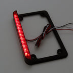6" LED License Plate Frame with Tail Brake Light for Universal Motorcycle
