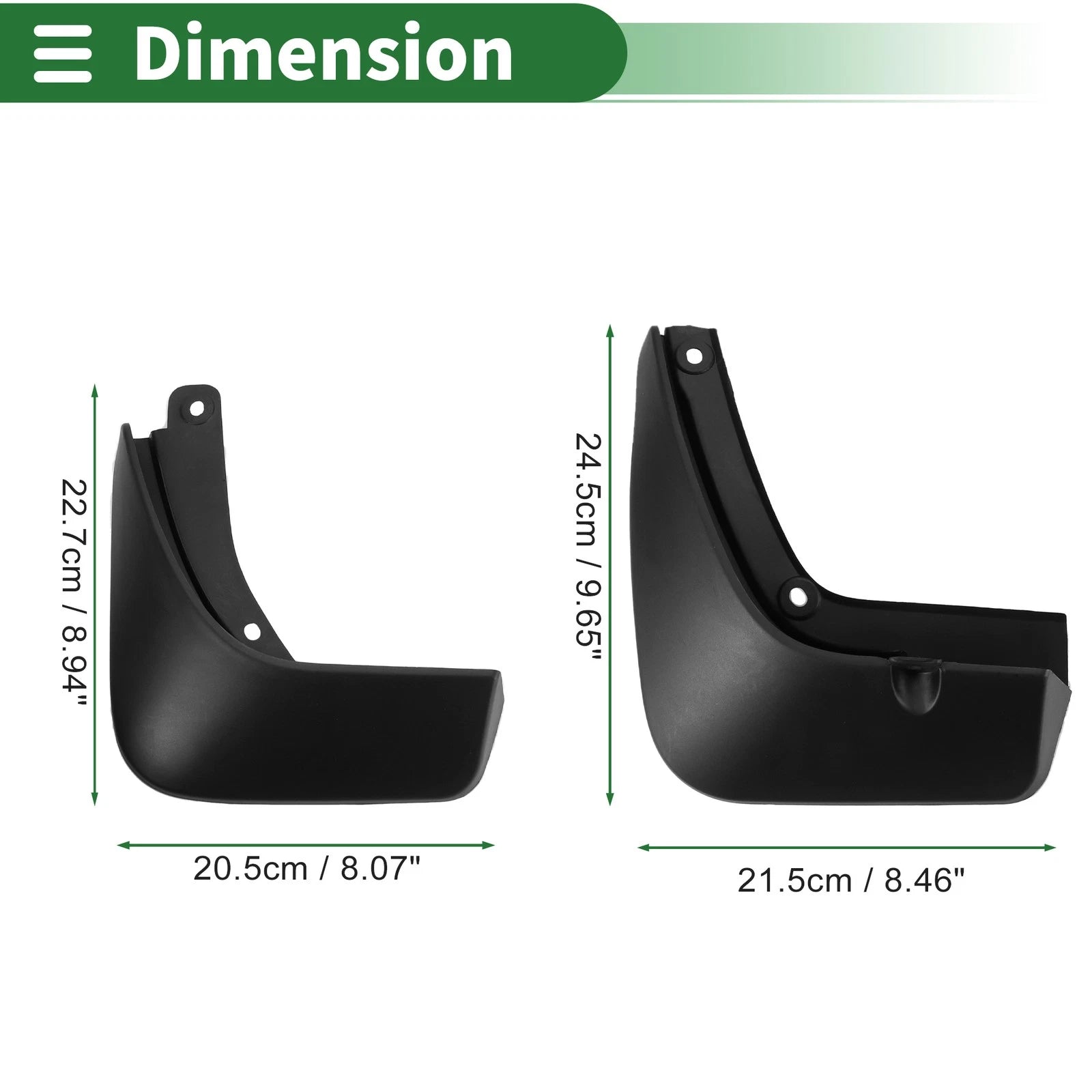 Mud Flaps Splash Guards for Hyundai Genesis GV80 (2021–2023) W/ Mounts