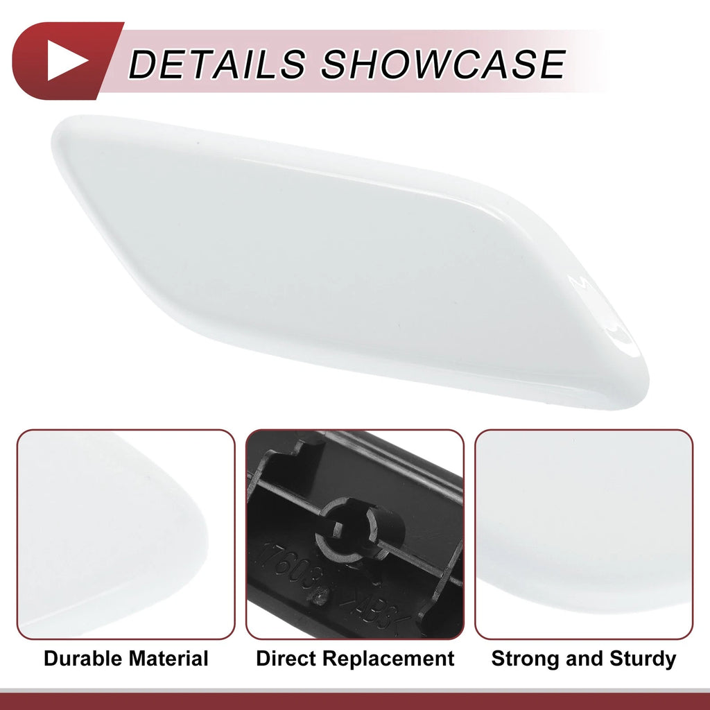 Front Right Washer Nozzle Cover Cap for Honda CR-V (2009–2011) White