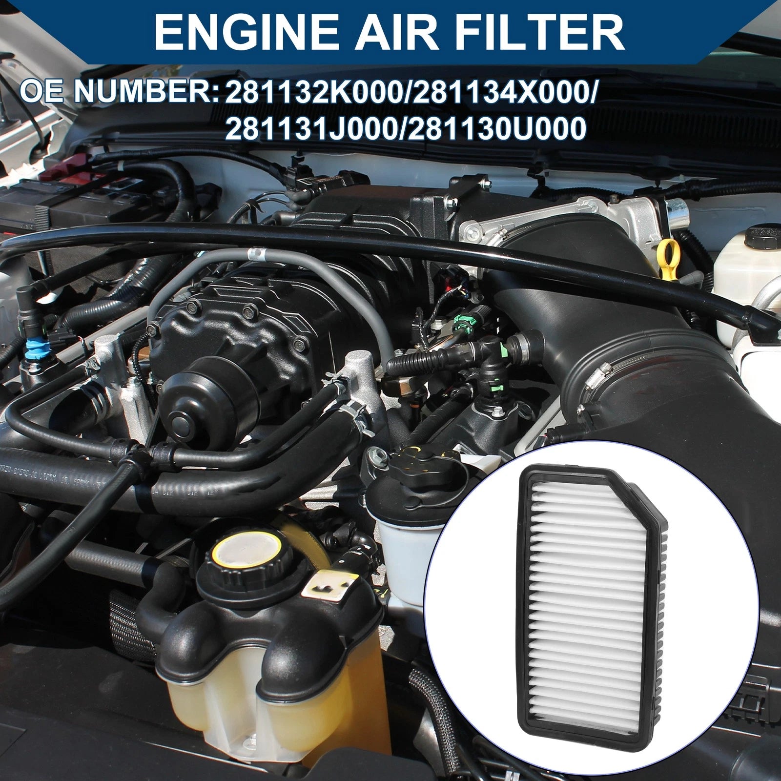 Air Filter No. 281132K000 for Kia Soul 1.6L 2.0L (2010–2011)
