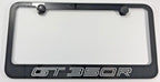 License Plate Frame Black Metal Engraved for Ford Mustang Shelby GT350R (2015–2020)