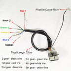 Blue LED Gear Indicator for Motorcycle (0-5 Level, Waterproof)