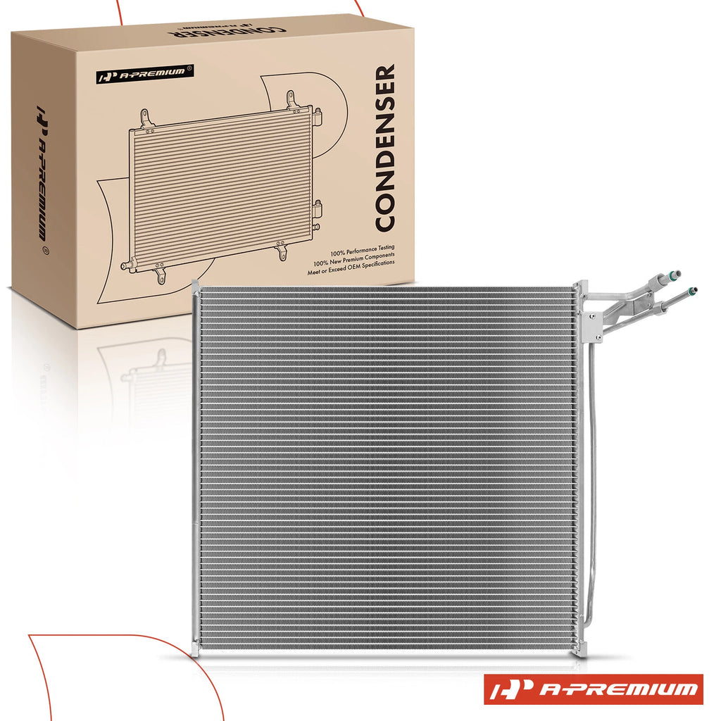 A/C Condenser with Bracket for Ford E-150 E-250 E-350 (2003–2007)