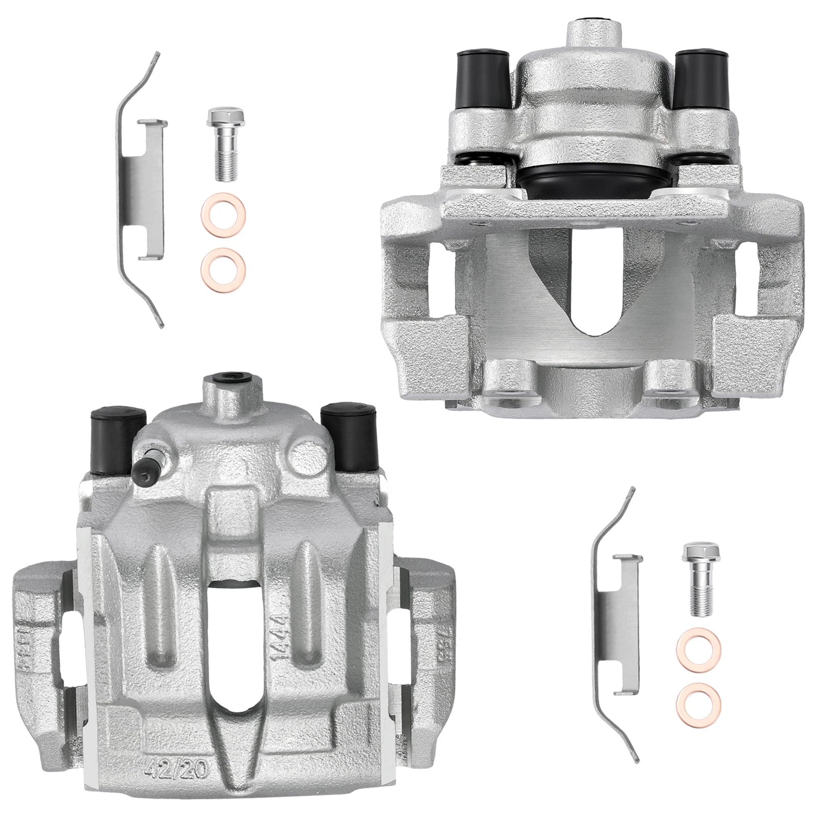 Rear Brake Caliper with Bracket for BMW 328xi 2009-2013, 328i 2012, X1 2013-2015 (2-Pack)