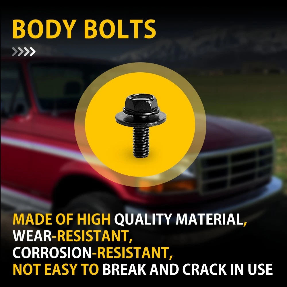 Set of 20 Car Body Bolts for Make Model