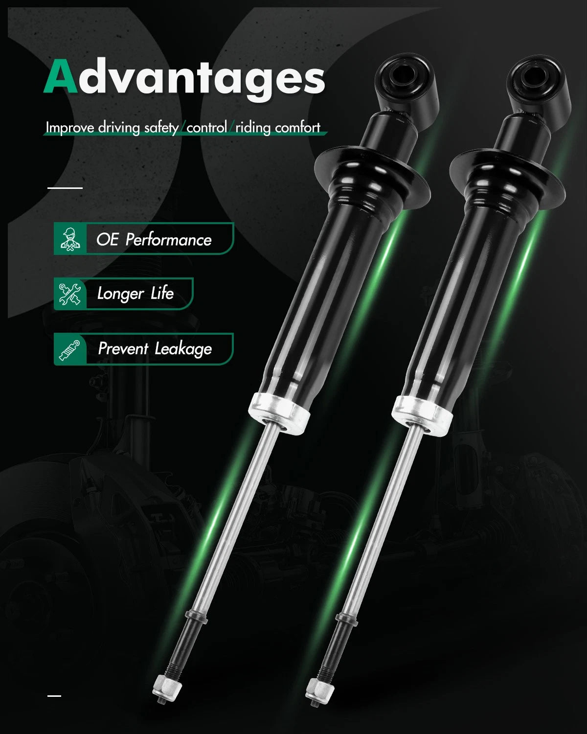 Rear Pair Shocks Struts for Ford Explorer Mercury Mountaineer (2006–2010)