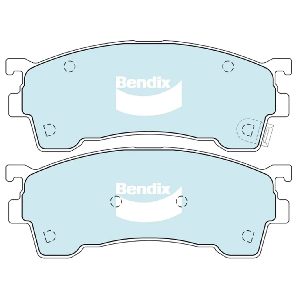 GCT Front Disc Brake Pad Set for Mazda 323 BJ 4cyl 1.8L FP (1998-2003)