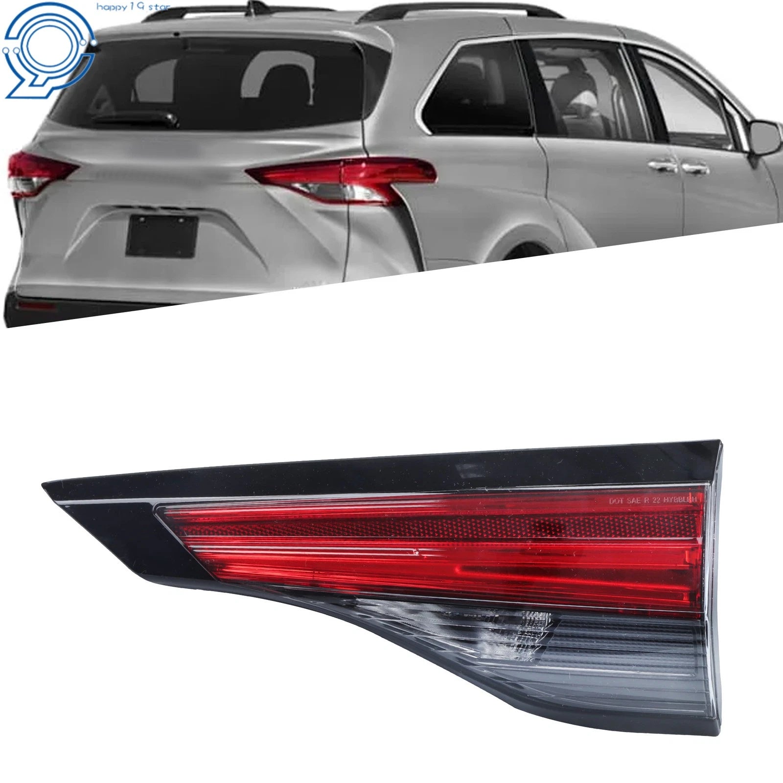 Right Inner Tail Light Lamp for Toyota Sienna LE XLE (2021–2022)