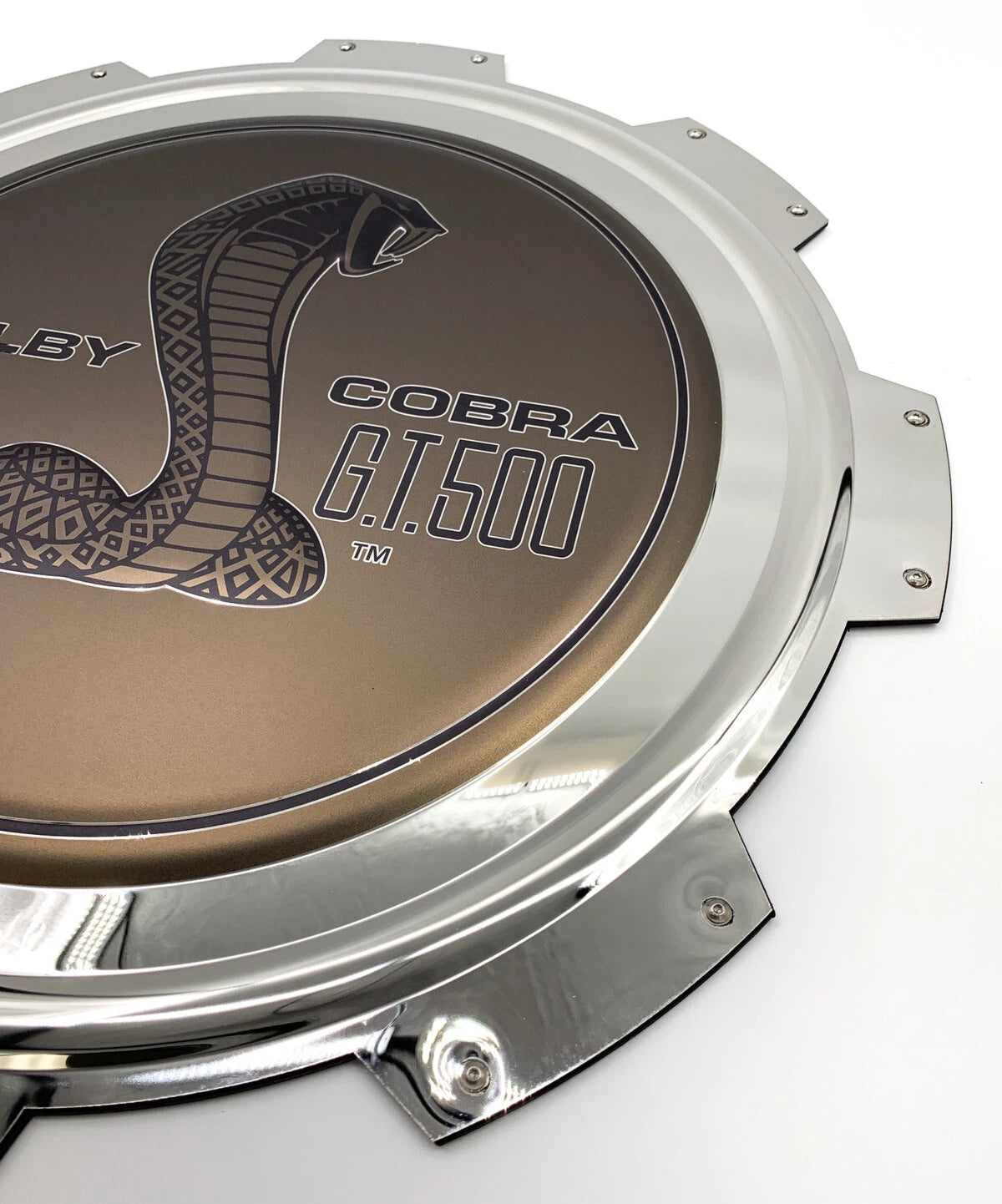 Gas Cap Emblem Logo Metal Sign Licensed for Ford Shelby Mustang GT500 (1967–1967)