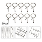 50pcs Fishing Snap Swivels for Quick Change (S/M/L)