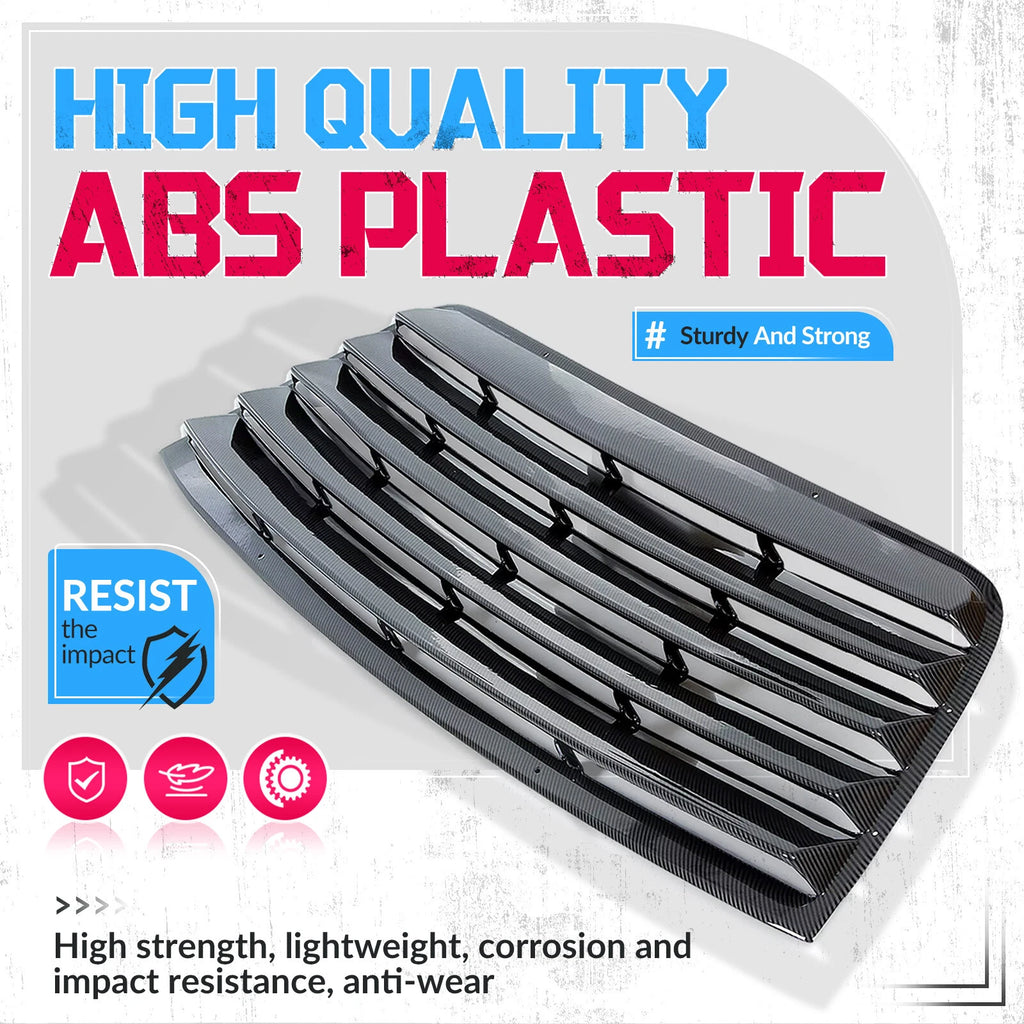 Carbon Fiber Style Rear Window Louver for Dodge Challenger (2008–2023)