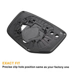 Right Side White Mirror Glass w/ Back for Honda Accord (2008–2010)