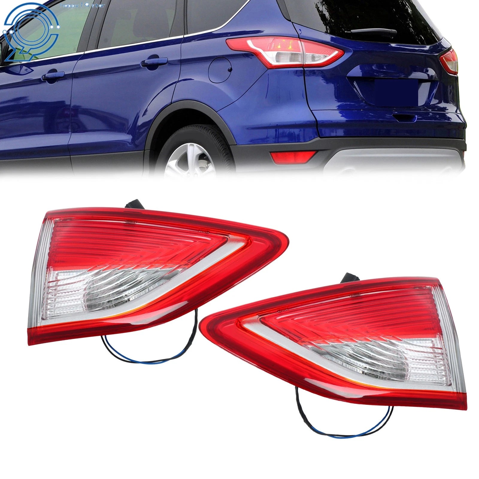 Tail Lights for Ford Escape (2013-2016) Halogen Inner Driver & Passenger