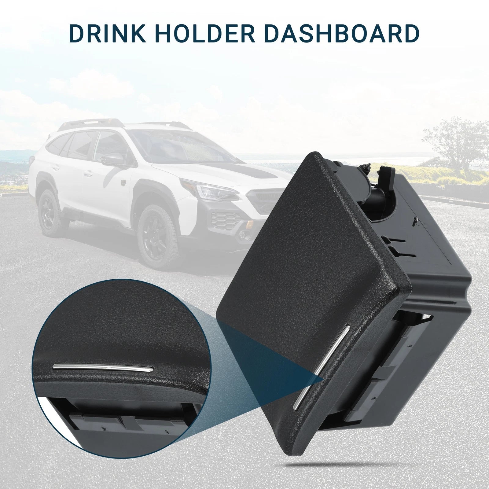 Cup Holder for Subaru Outback (2007–2009) Black 1 Pc