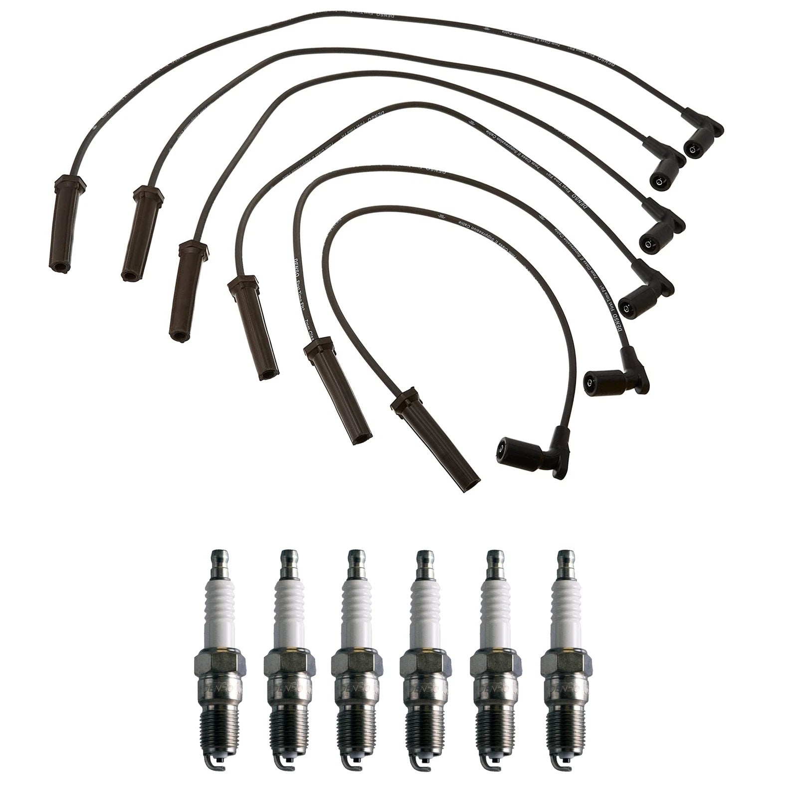 Denso Wire Set & 6 Platinum TT Spark Plugs for Chevy GMC 4.3L V6