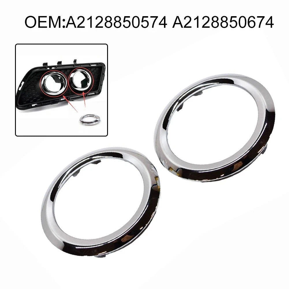 Front Left Fog Light Chrome Trim Ring for W204 W207 (2128850574 2128850674)