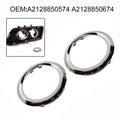 Front Left Fog Light Chrome Trim Ring for W204 W207 (2128850574 2128850674)