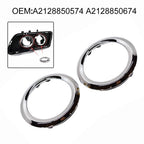 Front Left Fog Light Chrome Trim Ring for W204 W207 (2128850574 2128850674)