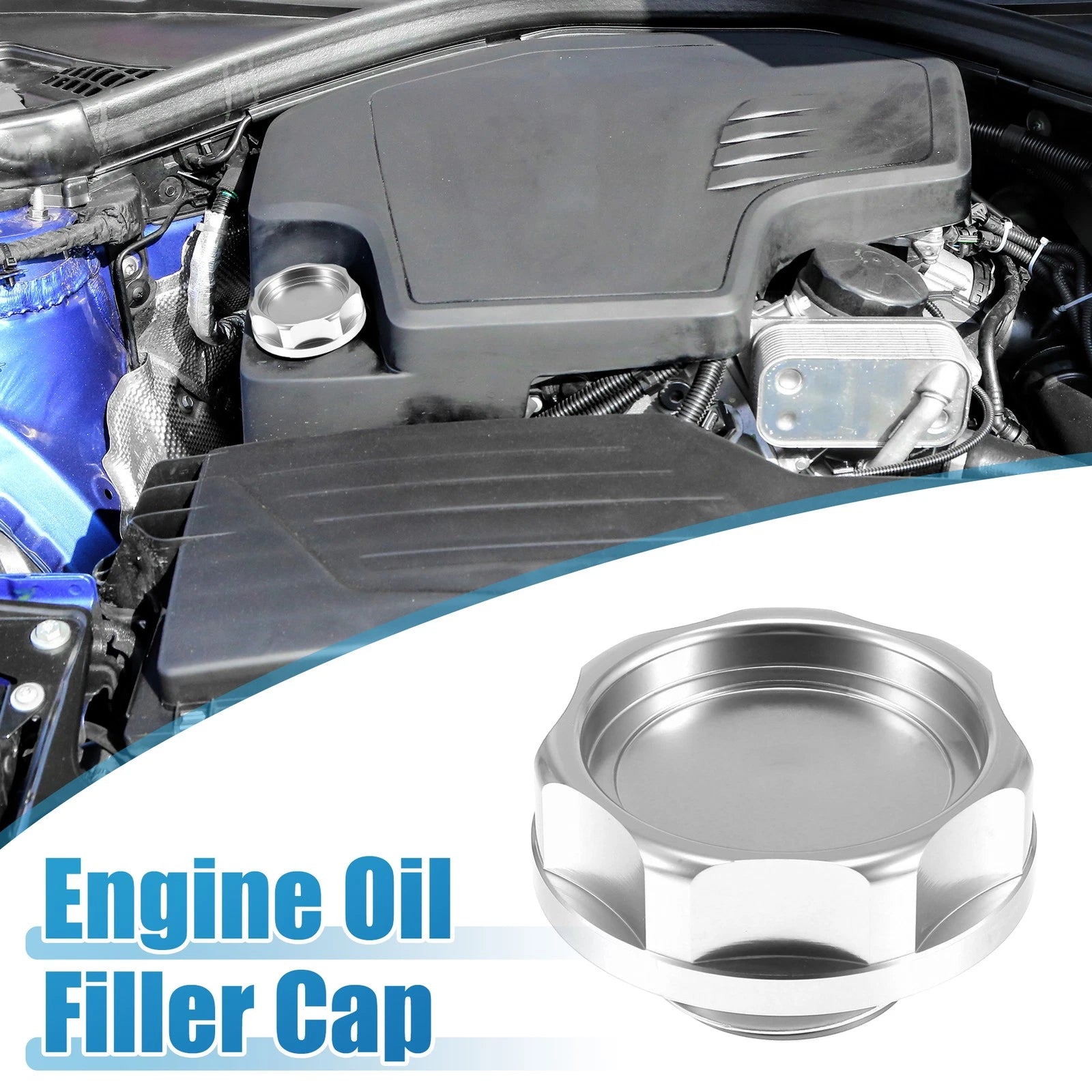 Oil Filler Cap for Honda (Engine Modified, Silver Tone)