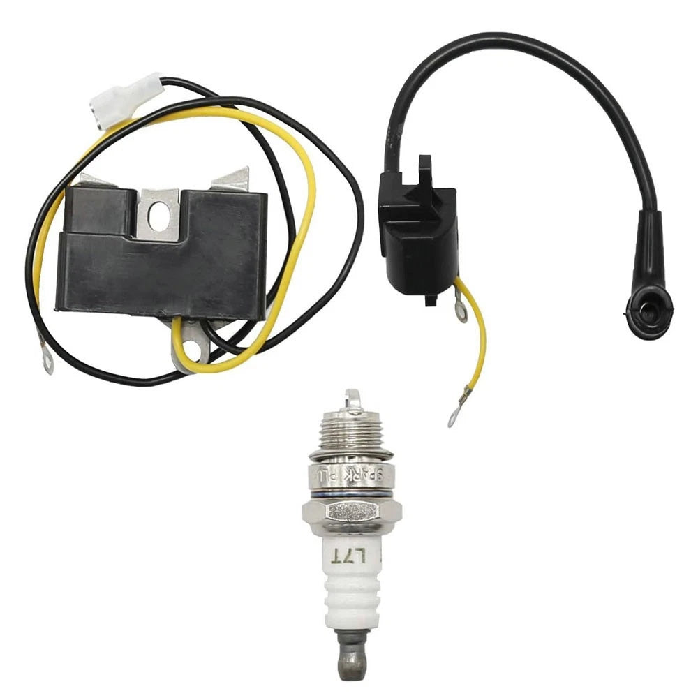 Ignition Coil & Spark Plug Kit for Husqvarna 61 66 162 266 (Old Model)