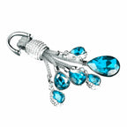 Bling Keychain Key Holder Ring Crystal Rhinestone for Honda (2019-2024)
