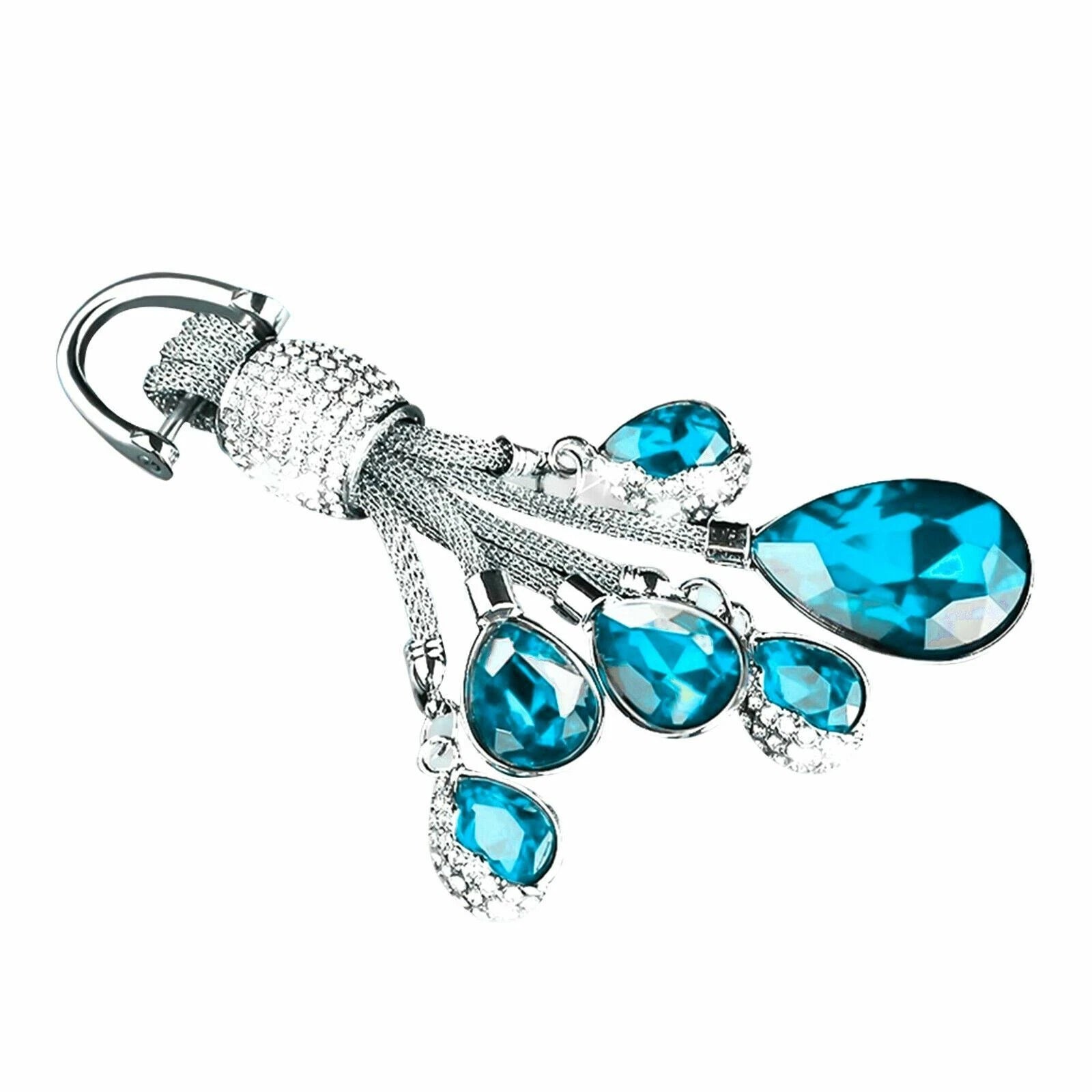 Bling Keychain Key Holder Ring Crystal Rhinestone for Honda (2019-2024)