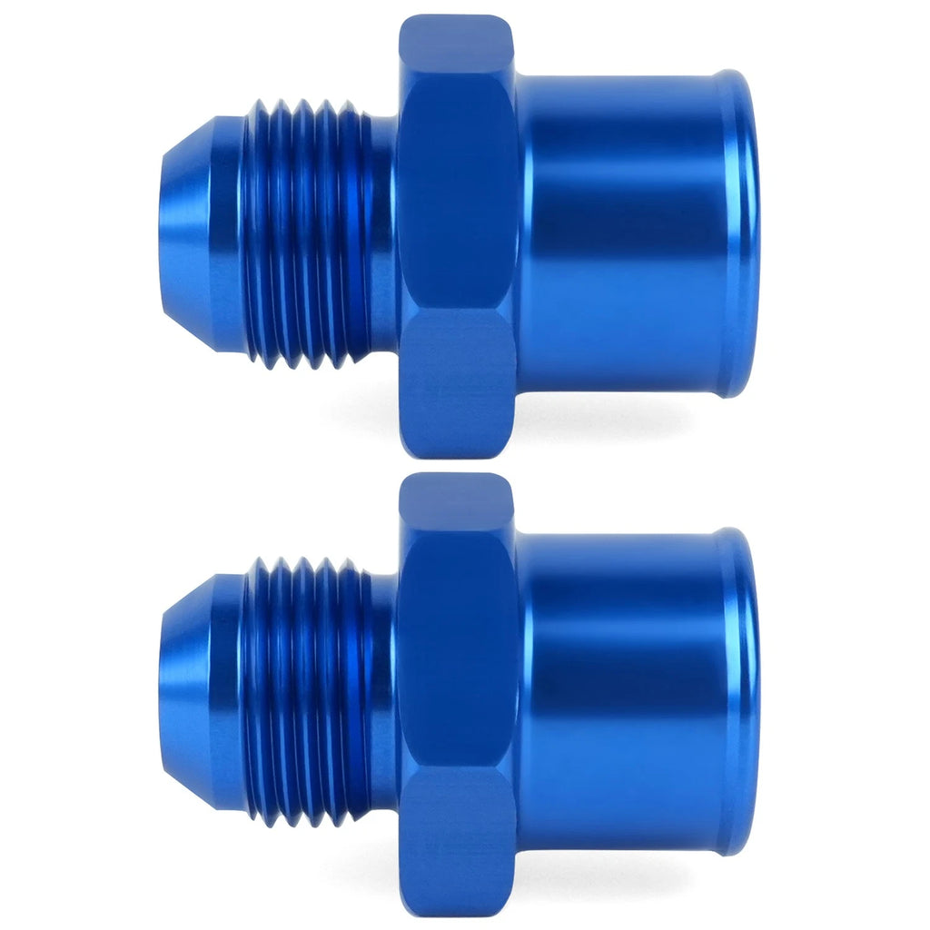 2X SBC 10AN Valve Cover Adapter Aluminum Fittings for Push-In Grommet (N/A)